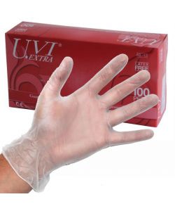 Guanti Vinile Uvi Extra Pz 100 S