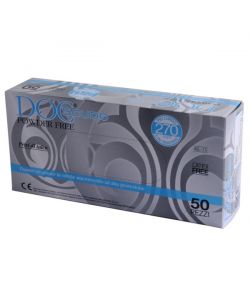 Guanti Nitrile Doc Scudo Powder Free Pz  50 L