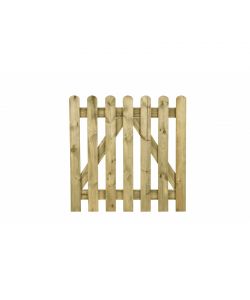 Alce Cancello in Legno Impregnato 100x100 cm Verde Naturale
