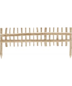 Alce Mini Recinzione Nocciolo 2pz 115x30/50H cm per Giardino