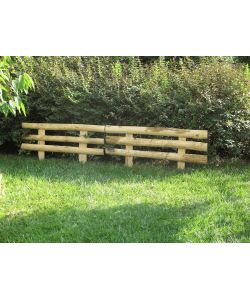 Alce Mini Recinzione Circe 2pz in Legno di Castagno 100xH30/50 cm