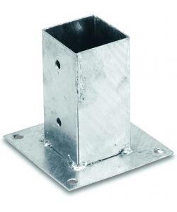 Alce Sostegno Palo 2 Pz 9x9cm per Pavimento per Giardinaggio e Drenaggio