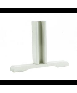 Alce Basi in Legno Naturale 2pz per Sostegno Griglie 36x5,5x2,8 cm