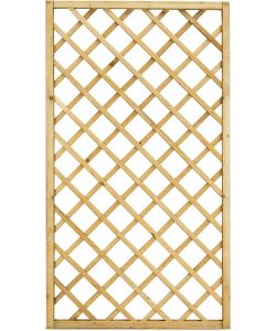 ALCE Grigliato Nocciolo 40x180 cm Legno Impregnato Maglia 11x11 cm