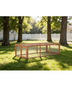 Alce Recinto per Conigli 4 - Legno di Abete - 180x90x48 cm - Sicuro