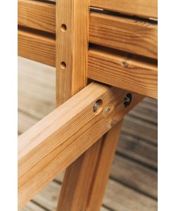 Tavolo Bellavista Pic Nic Legno Conifera 177x153 H76 Ambrato