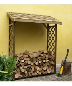 Legnaia Con Griglia 133X67X175 Cm Impr. Fsc