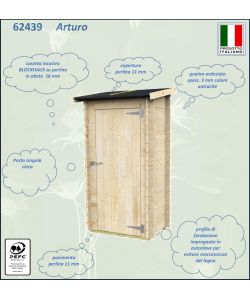 Casetta Bh16 Arturo Addossata 94X64 Cm Psc Pefc