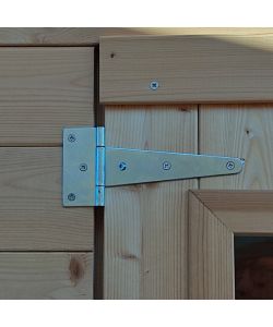 Casetta in Legno Monofalda 198x198 cm con Porta Doppia Finestrata