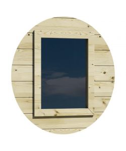 Alce Kit Finestra Casetta Stefy in Abete Massello Naturale 45x3x55h