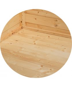 Alce Kit Pavimento Casetta Stefy 62675 Legno Abete 207x60cm Sp.19mm