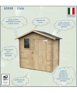 Casetta Bh16 Livia 198X130 Cm Psc+F Pefc Color Larice