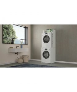 Terraneo Mobile Multiuso per Lavatrice e Asciugatrice Bianco 65x58x195 cm