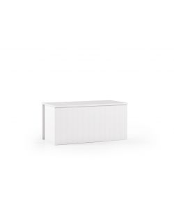 Terraneo Baule Contenitore Bianco 90x45x45 cm - Chiusura Rallentata - Panca d'Ingresso Pratica e Versatile