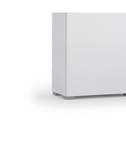 Terraneo Mobile Bianco con Anta e 7 Ripiani Inclinabili - 50x30x182 cm