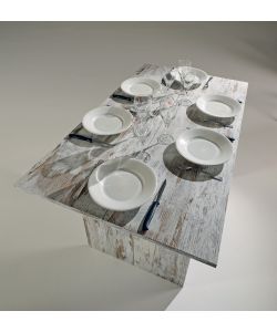 Terraneo Tavolo Consolle Estensibile Opl Vintage 120x35/70x75