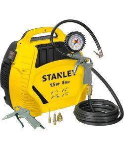 Stanley Compressore Elettrico - 1.5Hp 1100W 8Bar - Con Accessori