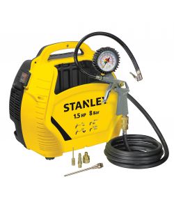 Stanley Compressore Elettrico - 1.5Hp 1100W 8Bar - Con Accessori