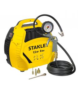 Stanley Compressore Elettrico - 1.5Hp 1100W 8Bar - Con Accessori