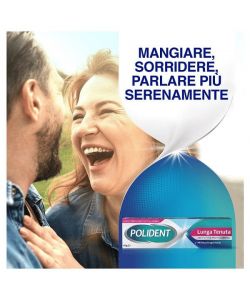 Polident Adesivo per Protesi Dentale Lunga Tenuta 40 g Gusto Menta Delicata