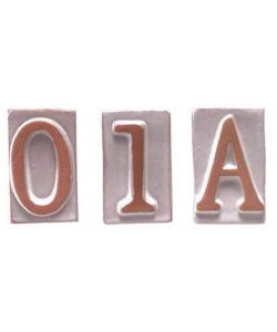 Telcom Numero Civico Terracotta 2 Bianco 10x5 cm Arredo Esterno