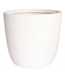 Vaso Cachepot Liscio Gubbio 35 x 34 cm Bianco Perla