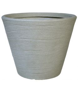 Vaso campana rigata shabby corda