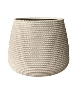 Vasar Vaso in Resina Campana Bali effetto Corda d49x40,5 cm