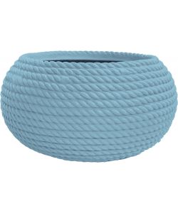 Ciotola Bali Colore Polvere 40x21 cm - Vaso Decorativo Effetto Corda