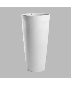 Telcom Vaso alto Equa 30x60 cm bianco con portavaso 11,5 litri