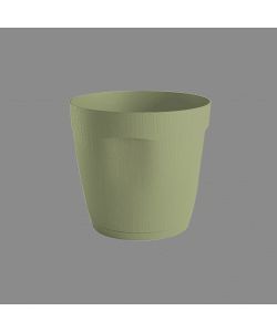 Telcom Set vaso piante conico striato 30 cm colore salvia