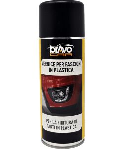 Bravocar Vernice Spray Fascioni in Plastica Plastica Nero 400ml