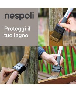 Nespoli Pennello Piatto SoftTouch 38 mm per Vernice Legno Ergonomico