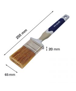 Nespoli Pennello Piatto SoftTouch 65 mm per Legno con Manico Ergonomico
