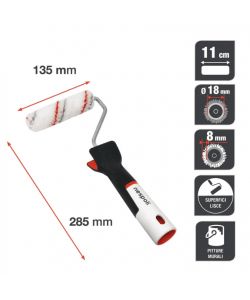 Nespoli Minirullo Pittura 11 cm Teflon per Superfici Lisce