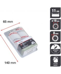 Nespoli Mini Rullo Pittura 6 cm Teflon - Superfici Lisce