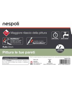 Nespoli Rullo Pittura 22 cm Teflon per Superfici Ruvide e Muri