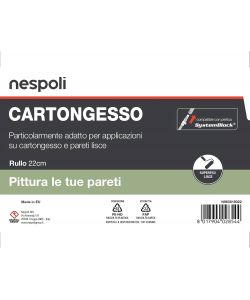 Nespoli Rullo Pittura 22cm Superfici Lisce Ergonomico Soft Touch