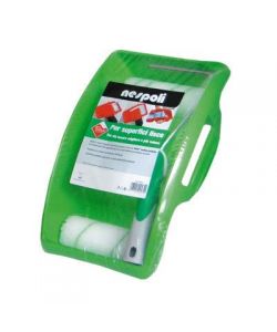 Nespoli Kit Pittura Murale EasyTouch Verde con Rullo Teflon 12 cm e Ricambio