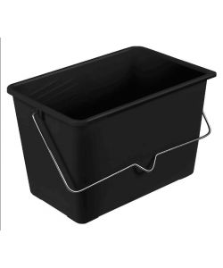 Nespoli Secchio Pittura 15 Litri Plastica Nero con Manico per Verniciatura