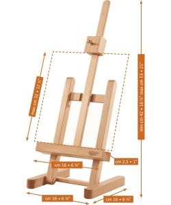 Cavalletto da Tavolo M/16 in Legno di Faggio Oliato Multicolore