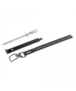 Collare Nero per Fissaggio Tubi Stufe - Fermatubi Regolabile 8-13 cm