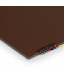 Vetronova Pannello in Polistirene 50x100 cm Marrone Finitura Liscia 2,5 mm