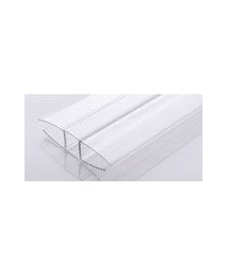 Vetronova Profilo giunzione H policarbonato alveolare 6x2000 mm trasparente