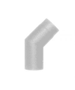 Gomito Acciaio 45 8 cm Grigio 2Mm Pellet Ala