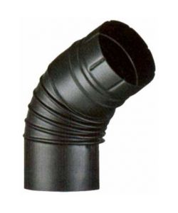 Gomito Smaltato Aperto 65 14 cm Nero Opaco Aeternum Ala