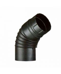 Gomito Smaltato Aperto 65 14 cm Nero Opaco Aeternum Ala