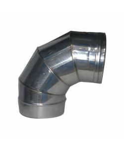 Gomito Inox Settori 90 16 cm Ala