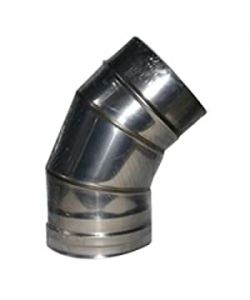 Gomito Inox Settori 45 18 cm Ala