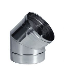 Gomito Inox Settori 45 20 cm Ala